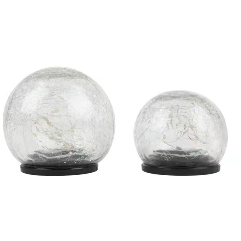 Ensemble de boule de verre solaire lumières de jardin Lampe solaire blanc chaud