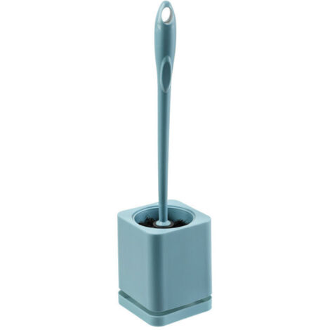 Ensemble de brosse de toilette salle de bain brosse de nettoyage murale sans poinçon ménage avec base brosse de nettoyage de toilette sans angle mort