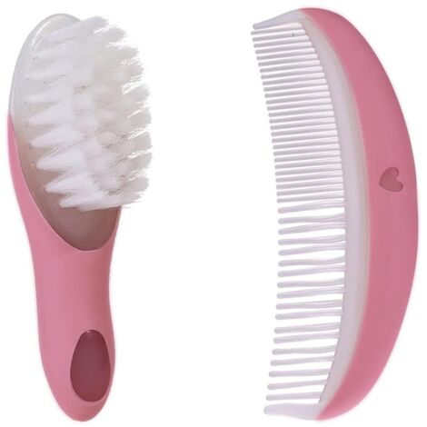Ensemble de brosse et peigne pour bébé Beby Brosse de bain Outil de nettoyage Brosse à cheveux de massage Brosse de bain pour nouveau-nés et tout-petits,