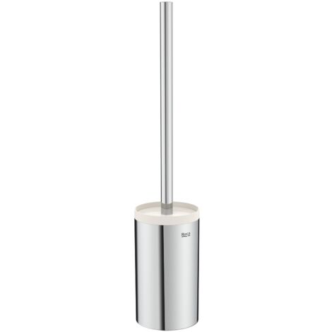 Ensemble de brosses de toilettes sur pied ROUND HOTELS - ROCA Couleur : Chrome