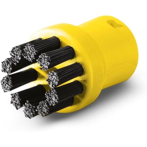 Ensemble de brosses rondes pour nettoyeur vapeur (matériau robuste de haute qualité, 2 couleurs)