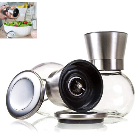 ensemble de broyeur en acier inoxydable -Broyeur à verre circulaire avec rotor en céramique réglable