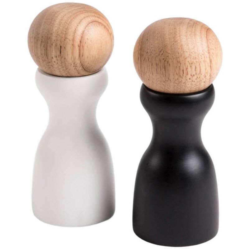 Ensemble de broyeurs NOUVEAUGRIND 2 pièces, blanc et noir 15,5 cm 722127