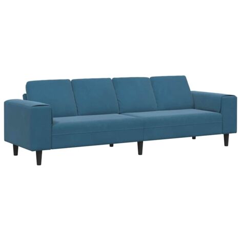 Ensemble de Canapé,Sofa pour Salon,Banquettes Bleu Velours CFW819350