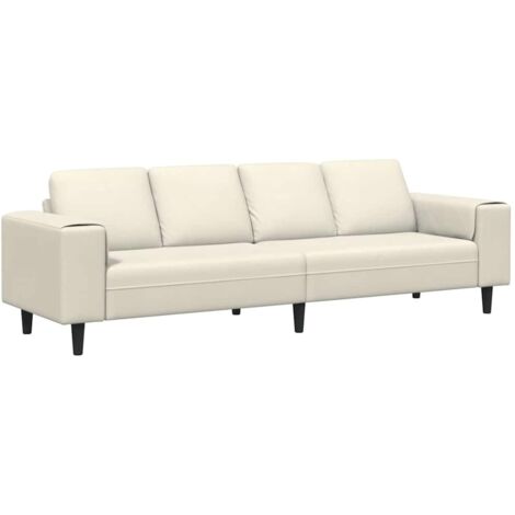 Ensemble de Canapé,Sofa pour Salon,Banquettes Crème Velours CFW863576