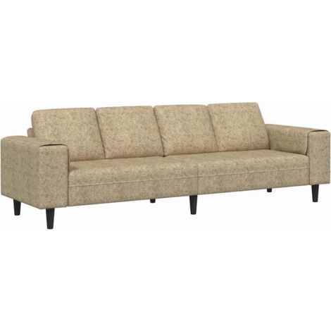 Ensemble de Canapé，Sofa pour Salon，Banquettes Gris clair Cuir suédé faux CFW482978