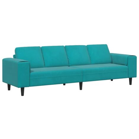 Ensemble de Canapé,Sofa pour Salon,Banquettes Turquoise Velours CFW671034