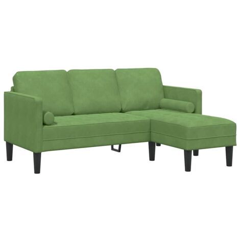Ensemble de Canapé，Sofa pour Salon，Banquettes Vert clair 173 x 131 x 67 cm Velours CFW121373