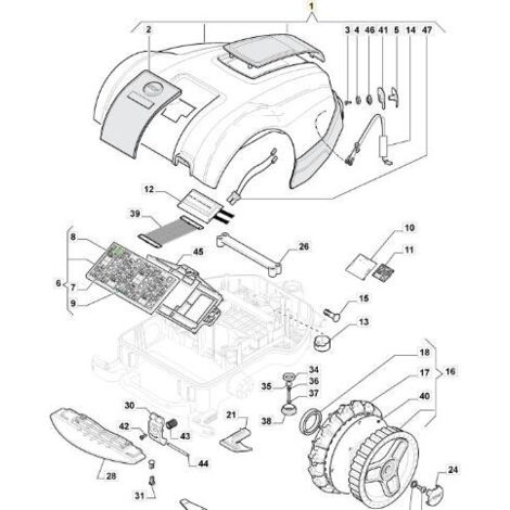 ENSEMBLE DE CAPUCHON AUTOCLIP ORIGINAL STIGA M5 - 112600374/0