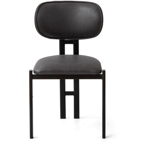 Ensemble de chaises (2 pièces) en métal "Muriz" - Anthracite