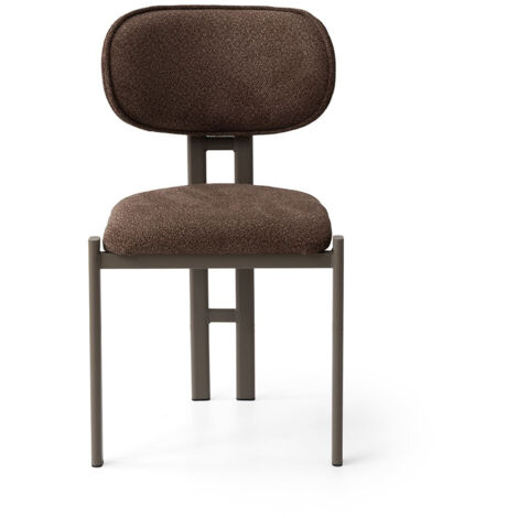 Ensemble de chaises (2 pièces) en métal "Muriz" - Brun