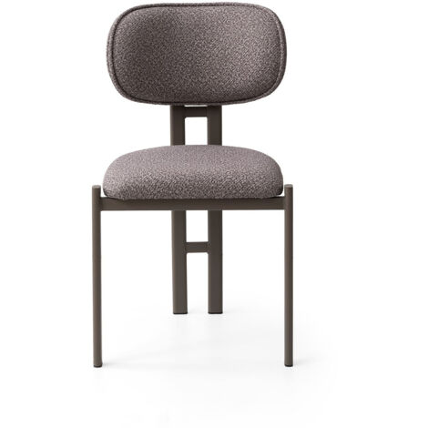 Ensemble de chaises (2 pièces) en métal "Muriz" - Cendré