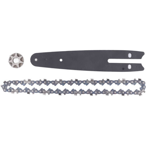 Ensemble de chane de trononneuse pignon en acier 186mm plaque de guidage 230mm chane 6in scie accessoires de remplacement pour Mini trononneuse électrique