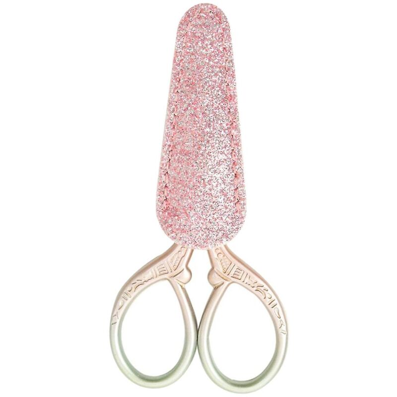 Ensemble de ciseaux à broder avec étui en cuir Ensemble de ciseaux (rose) (1 pièce)