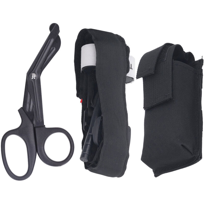 Ensemble de Ciseaux et Garrot de Survie pour Randonnée Camping Urgence Médicale