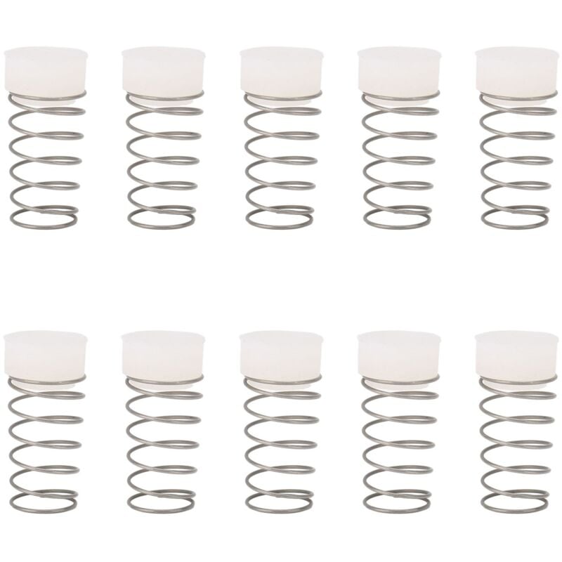 Ensemble De Clapet Anti-Retour à Ressort 10 Pièces, Noyau De Clapet Anti-Retour Unidirectionnel pour Machines sans Huile, Construction en Caoutchouc