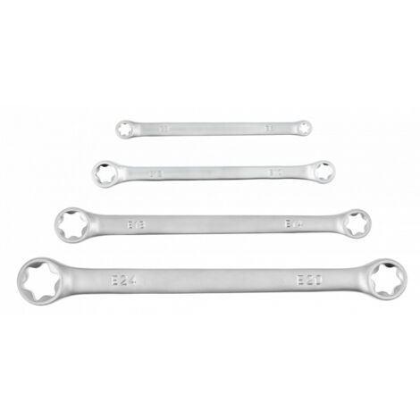 Ensemble de clés à anneau Hogert HT1W590 E6-E24 4 unités