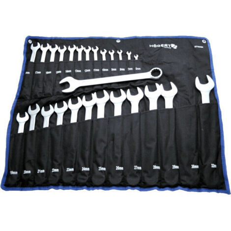 Ensemble de clés combinées Hogert HT1W496-1 6-32 mm 26 unités