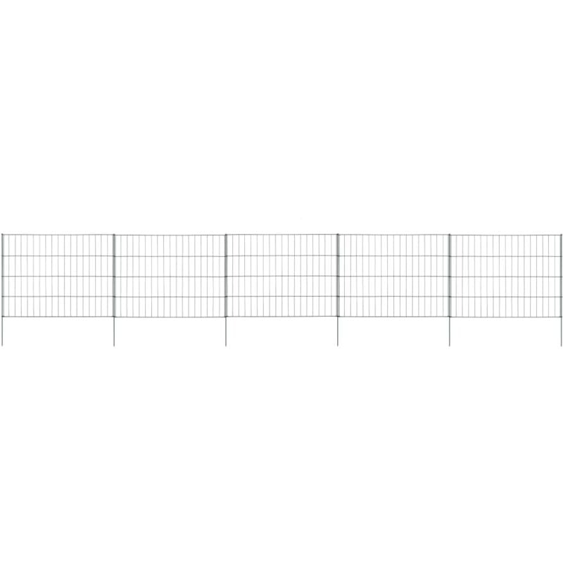 Ensemble de clôture de jardin 115x79 cm vert Vidaxl