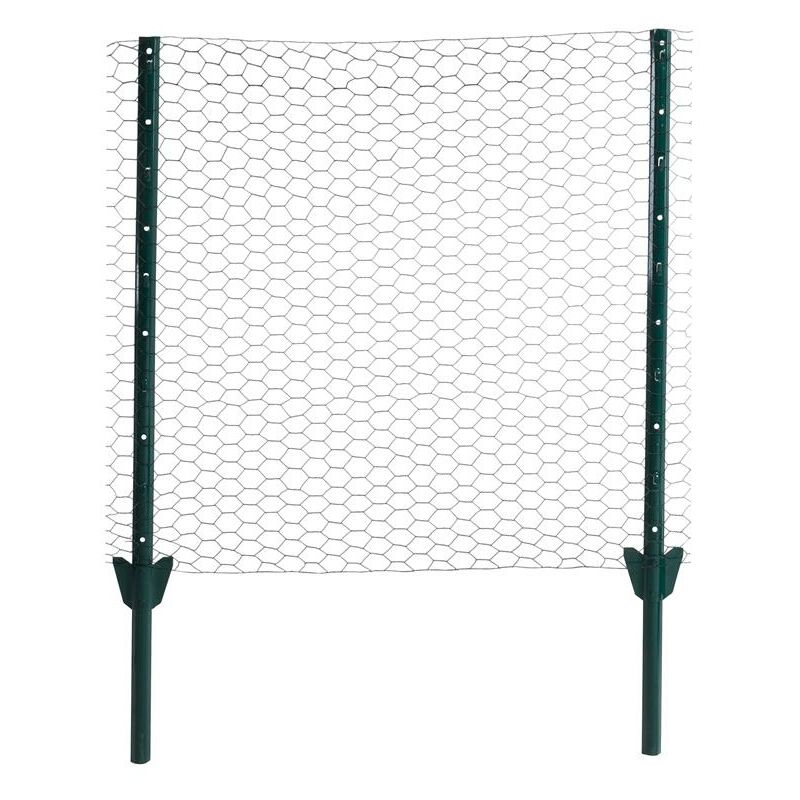 Set de clôtures à mailles hexagonales 0,50 x 25 m Set de fil de clôture 13 mm