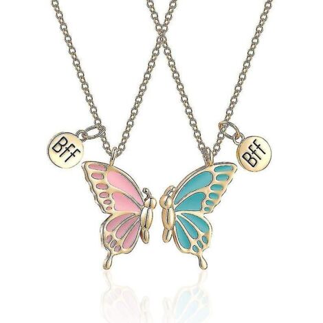 Ensemble de colliers d'amitié papillons colorés