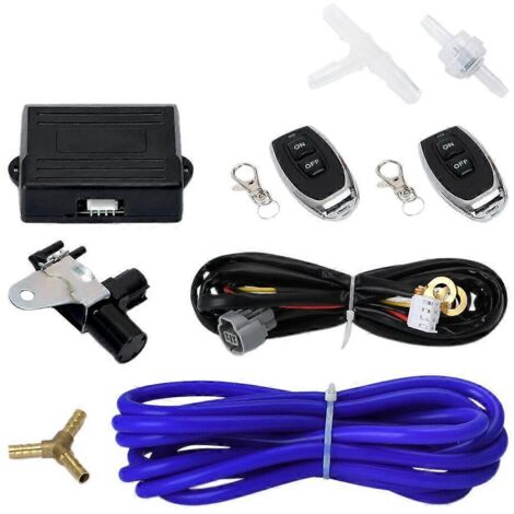 Ensemble de commande sans fil à distance pour vanne d'arrêt d'échappement à dépression de voiture (comme illustré)
