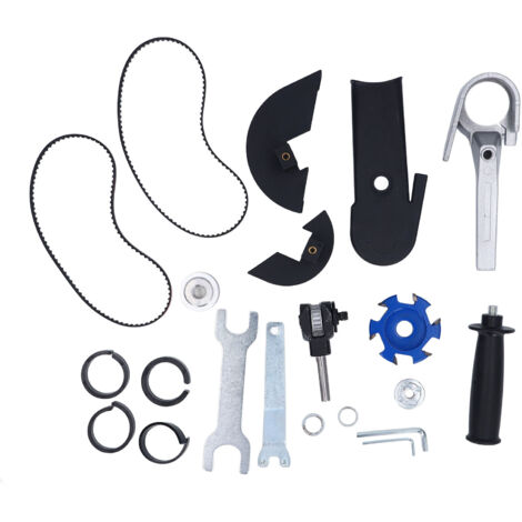Ensemble de convertisseur de meuleuse d'angle pour Machine à découper, adaptateur réglable pour creuser, fente, sculpture, outil de menuiserie de bricolage