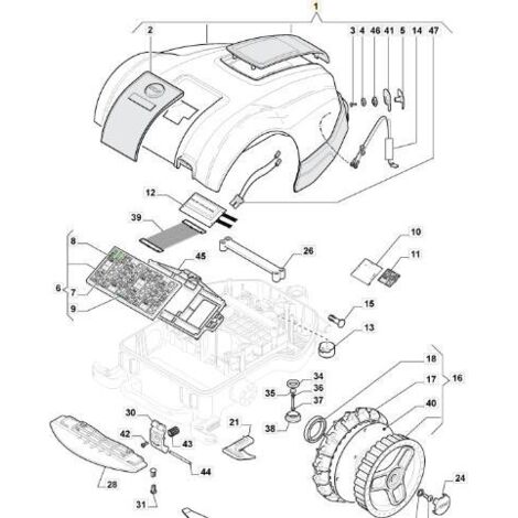 ENSEMBLE DE COQUE AUTOCLIP ORIGINAL STIGA M3 - 112600373/0