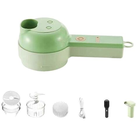 Ensemble de coupe-légumes électriques portables, hachoirs à légumes électriques--