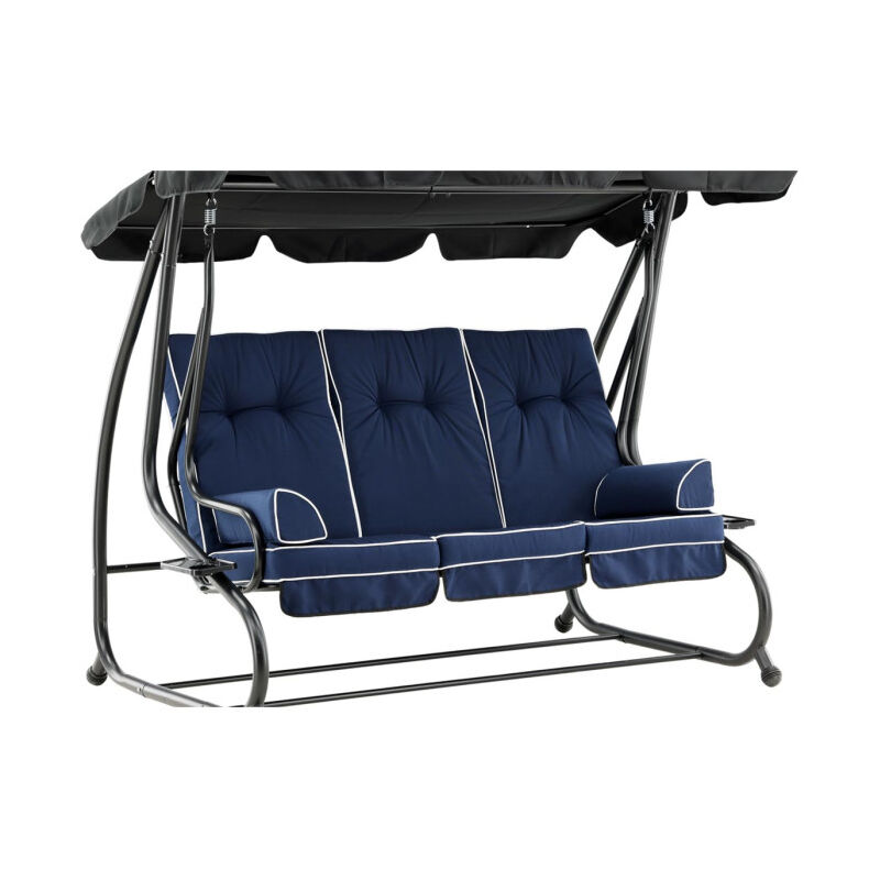 Ensemble de Coussins 3 Places 'Hanna' 165cm Bleu