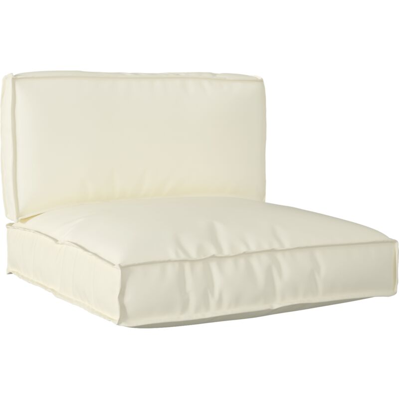 Vidaxl - Ensemble de coussins de palette en 2 pièces crème en tissu Oxford