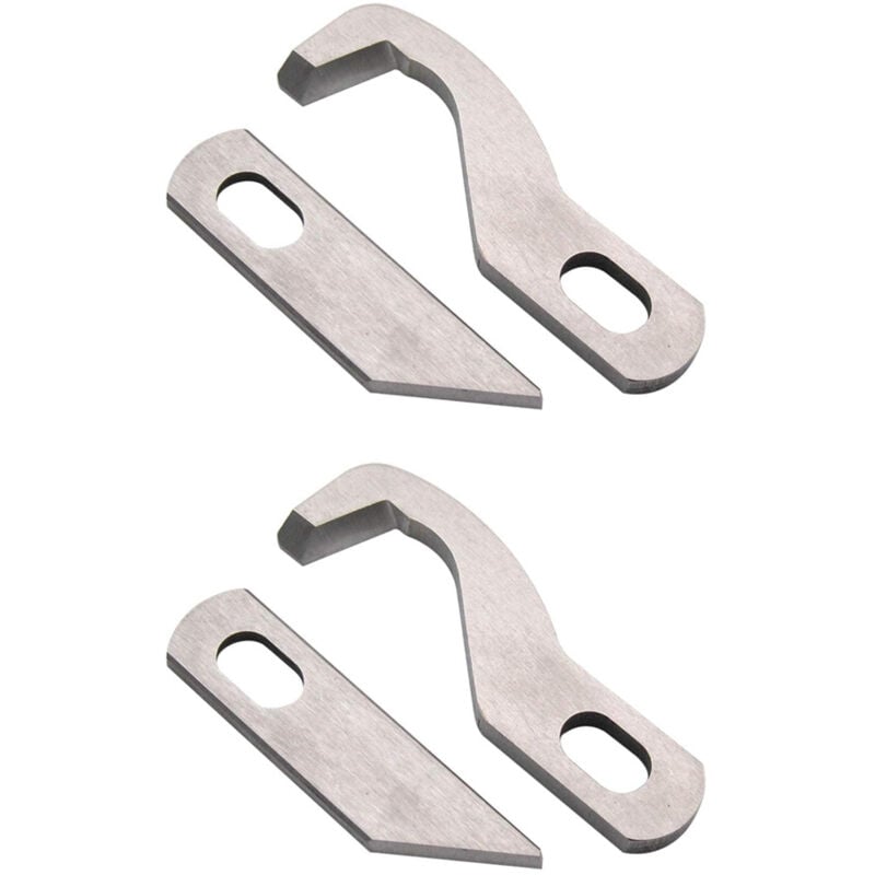 Ensemble de couteaux de surjeteuse supérieur et inférieur compatible avec/remplacement pour la marque Singer S14-78 Pfaff Brand Element 1450OL-(2
