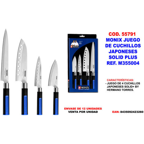 Ensemble de couteaux japonais Monix Solid Plus M355004