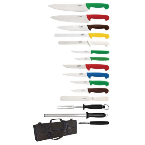 Ensemble de Couteaux Professionnel - 15 Pièces - Hygiplas