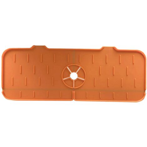 Ensemble de crédence en silicone pour évier de cuisine avec protections anti-gouttes pour robinet et tapis de protection pour évier de style ferme