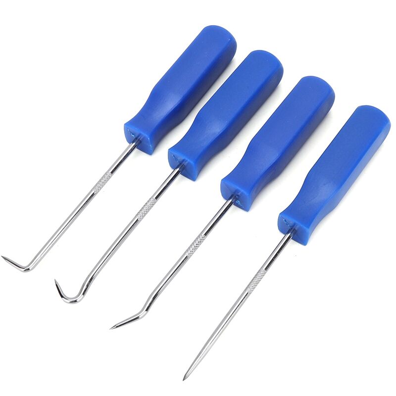 Eosnow - Ensemble de crochets et de crochets pour voiture, joint torique, extracteur de joint d'huile, outils manuels artisanaux, 4 pièces/ensemble
