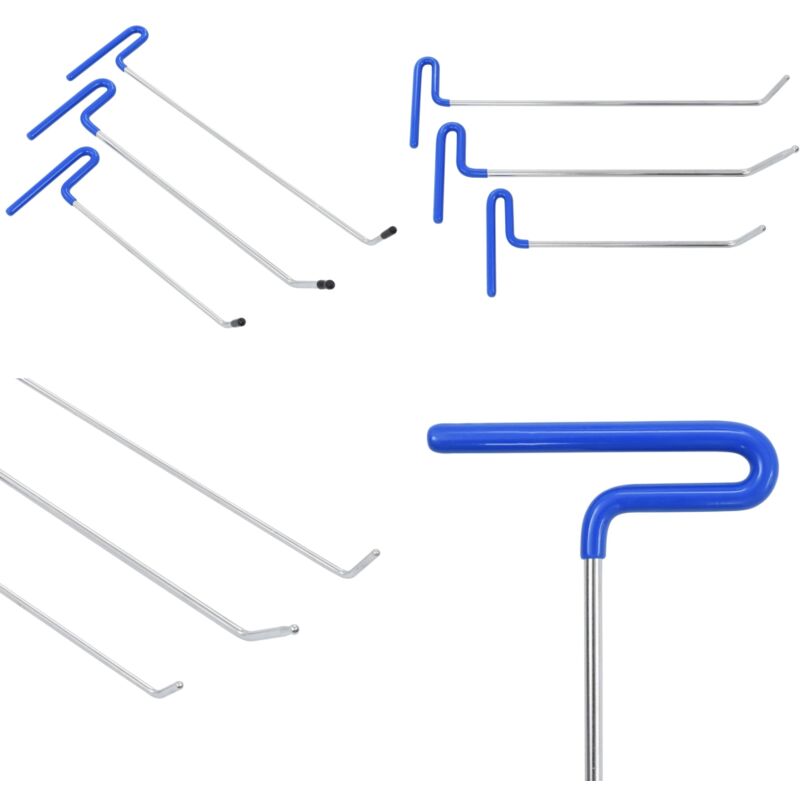 Vidaxl - Ensemble de débosselage sans peinture 3 pcs - Kit De Débosselage - Outil De Réparation Auto - Réparateur De Bosses - Débosseleur Sans
