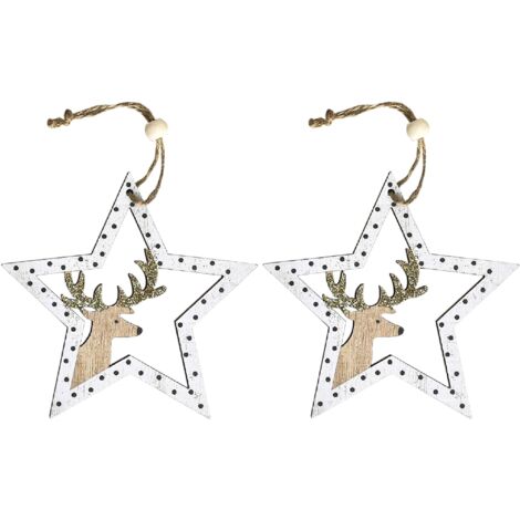 ENSEMBLE DE DÉCORATIONS DE NOËL KL-21X12 2SZT WHITE
