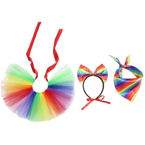 Ensemble de déguisement pour animaux de compagnie, accessoires de costume ajustables pour chien et chatte, idéal pour les fêtes.