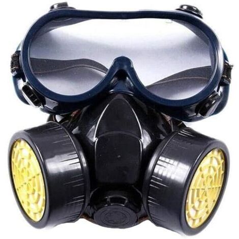 Ensemble de demi-couvre-masque, ensemble de demi-couvre-masque, demi-couvre-visage anti-poussière avec filtre pour lunettes, respirateur anti-poussière