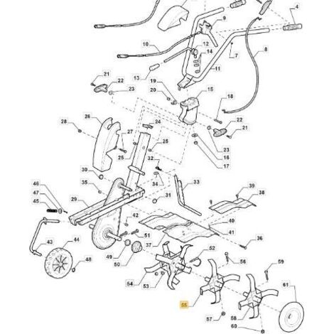 ENSEMBLE DE DENTS EXTERNE-SX ORIGINAL STIGA - 1483-2170-01