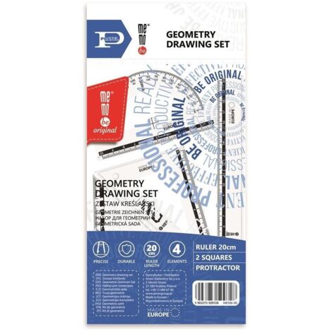 Ensemble de dessin MemoBe de Pratel avec règle de 20 cm MK106-00
