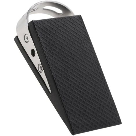 Ensemble de deux butées de porte, cales de porte à fixer au sol, butées de porte en caoutchouc antidérapantes, adaptées à une utilisation à domicile et au bureau, butées de porte intérieures avec poig