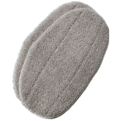 Ensemble de deux lingettes de rechange pour balai aspirateur vapeur CleanTenso, adaptées aux outils de nettoyage.
