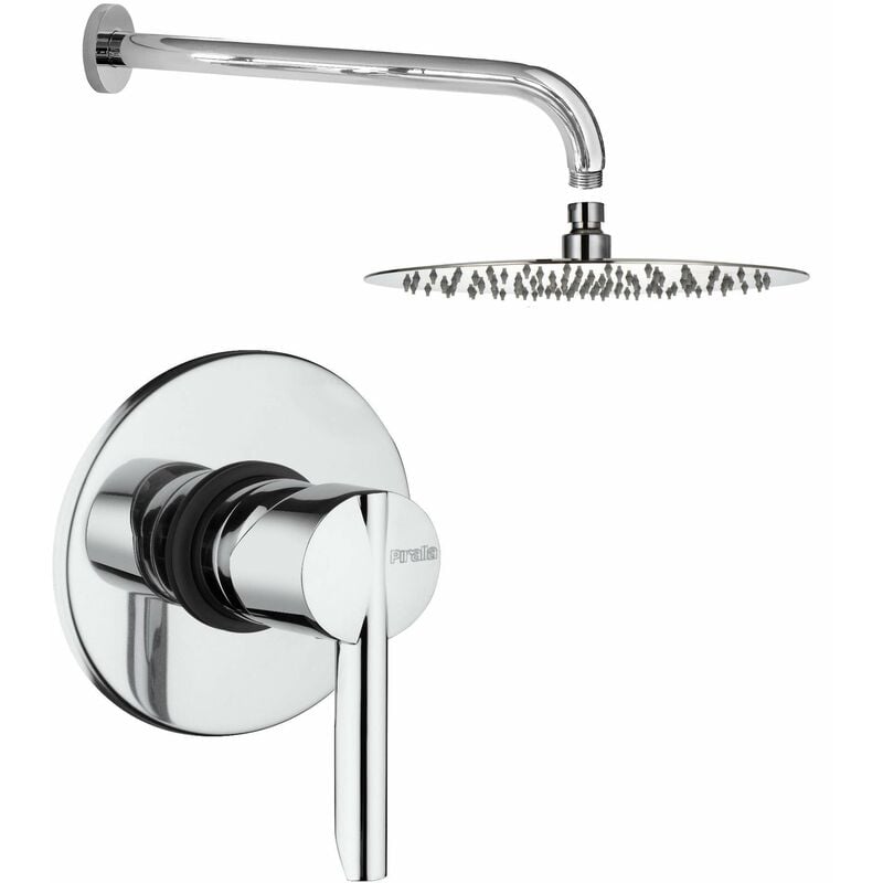 Piralla - Ensemble de douche à encastrer avec bras et pomme de douche Ø25 cm Serena KITSER5CR