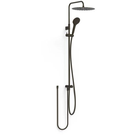 Ensemble de douche adaptable à tout type de robinet Noir bronze - TRES 19063502KMB