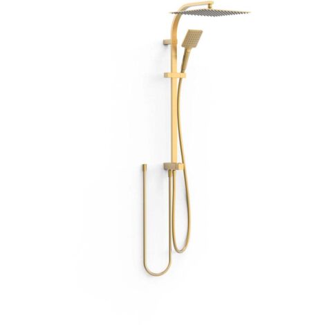 Ensemble de douche adaptable à tout type de robinet Or Mat 24K - TRES 19063504OM