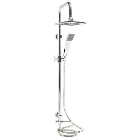 Ensemble de douche avec effet pluie + pommeau de douche et une douchette intégrée.