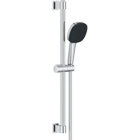 Ensemble de douche avec pommeau 3 jets, barre et flexible - GROHE Vitalio Comfort 110 26096001 - Sélection facile - Economie d'