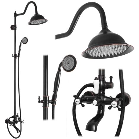 ENSEMBLE DE DOUCHE BERGAMO BLACK WIPE SKU REA-P5001